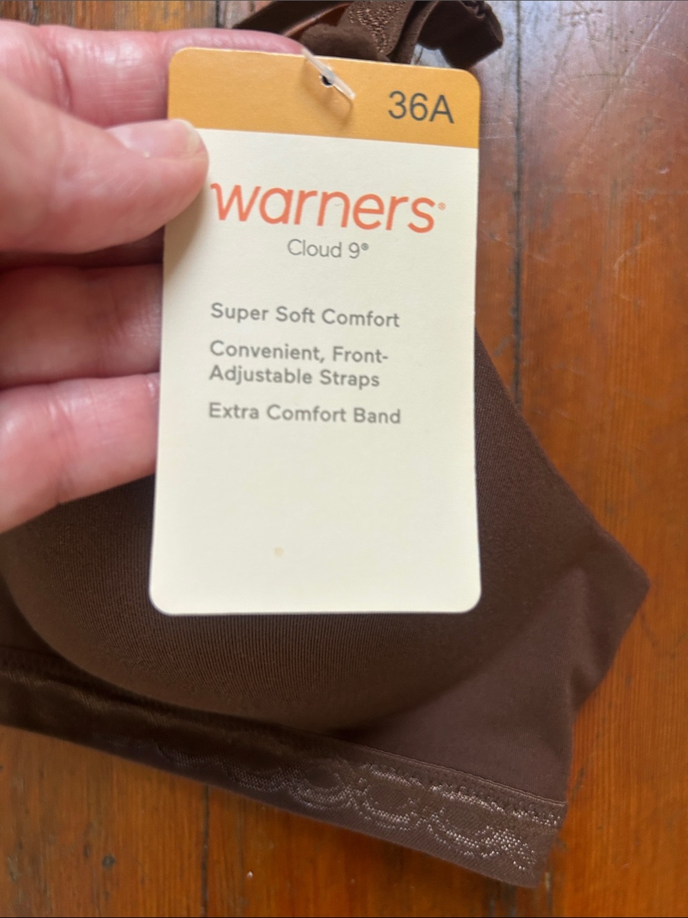 Warners Cloud 9° 36a Super Soft Wireless Lightly Lined Comfort Bra in Brown - Picture 5 of 7